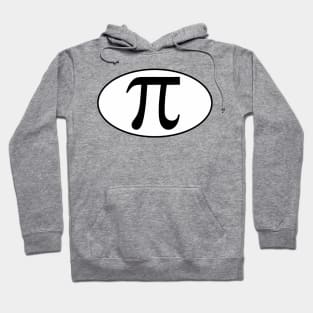 Pi Symbol Oval Marathon Parody Hoodie